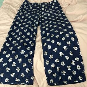 Anthropology Daisy cropped wide leg pants